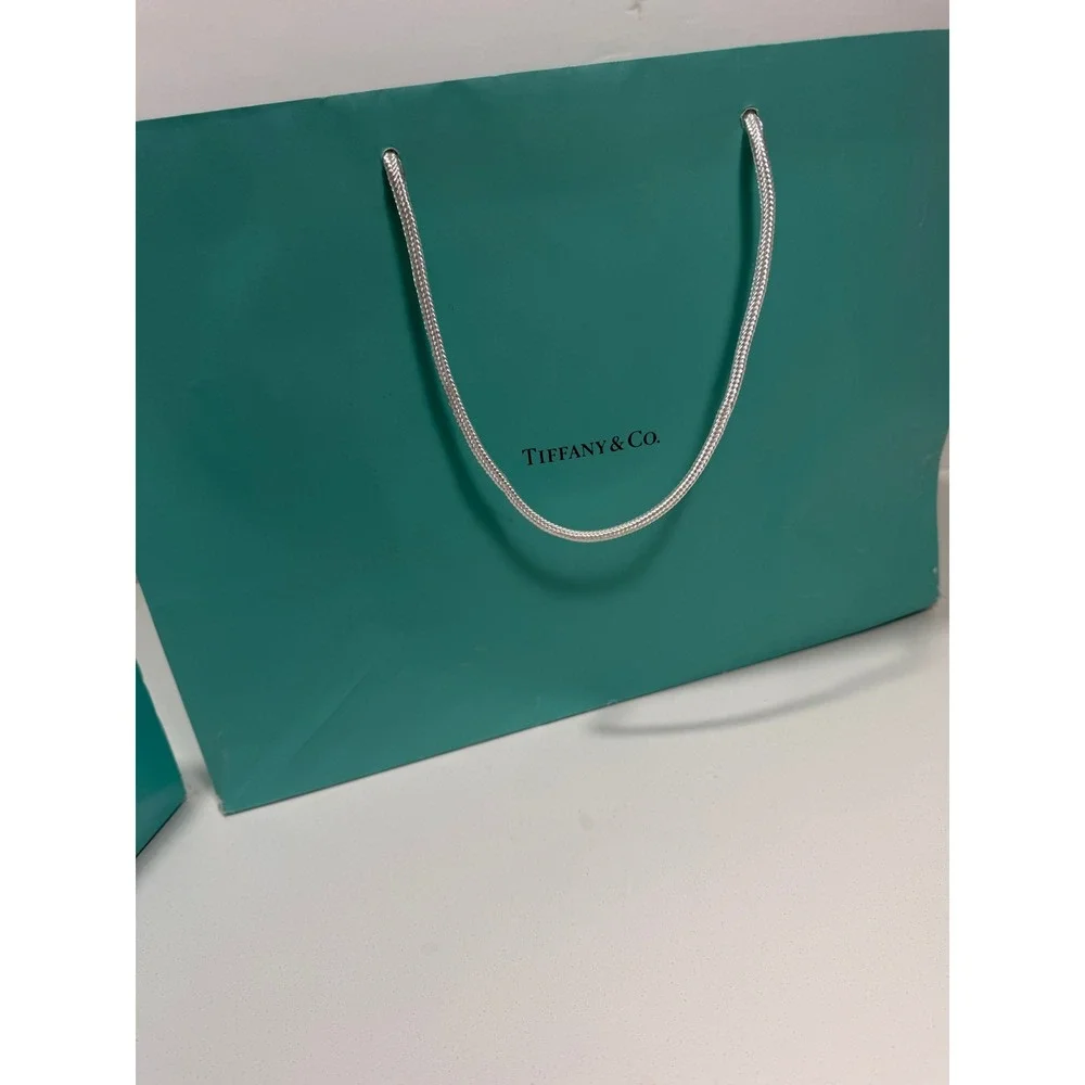Tiffany & Co Blue Gift Box‎ and Shopping Bag Set Large Square Cube Packaging